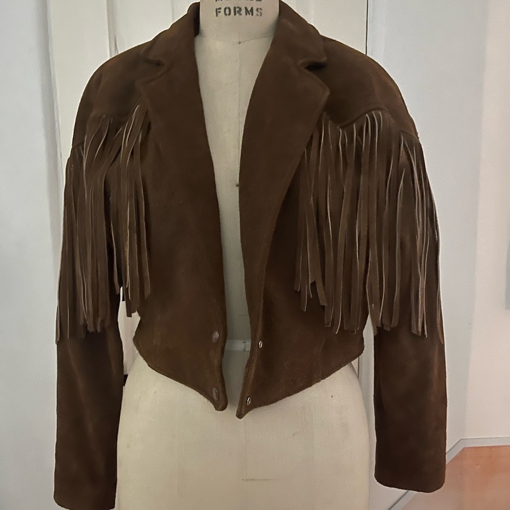 AUTHENTIC BEAUTIFUL VINTAGE CHIA LEATHER JACKET SIZE L